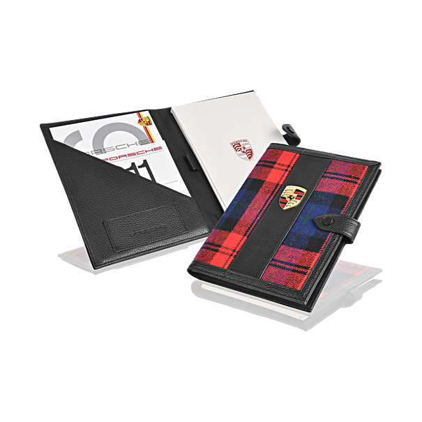 Porsche Documentatiemap Schotse ruit rood